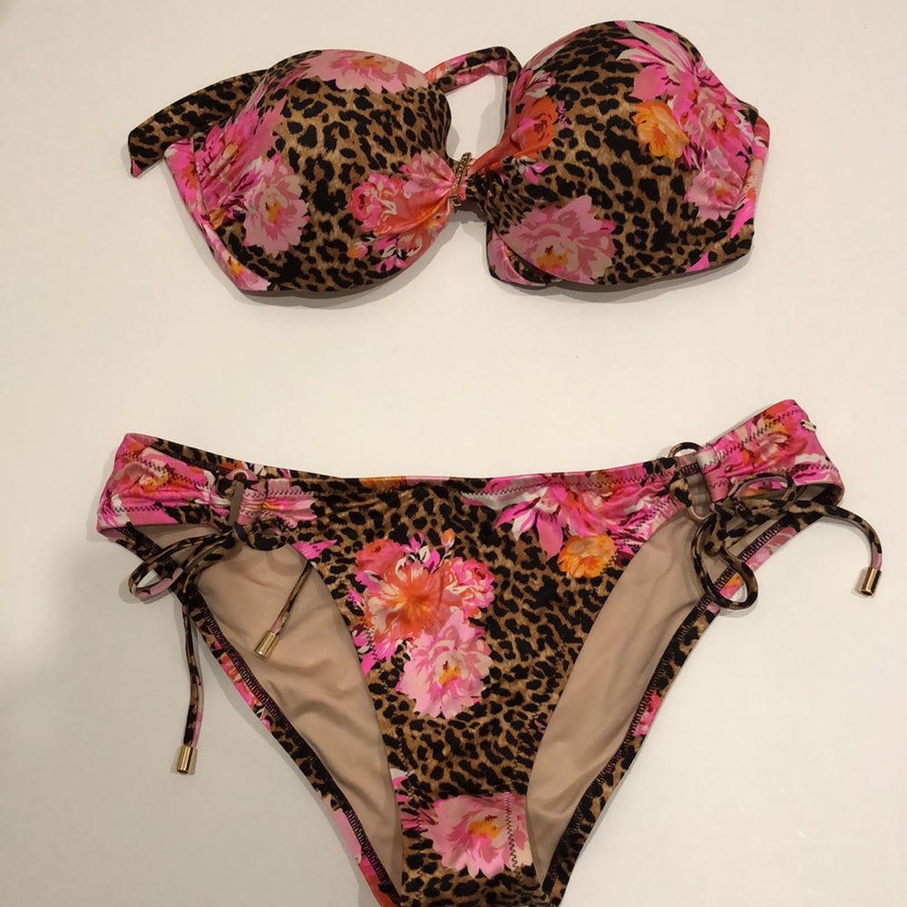 VS Cheetah Peony swim  set (3 peice)